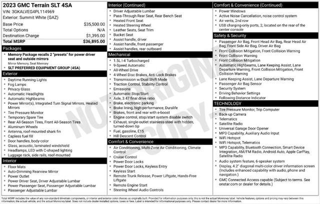 2023 GMC Terrain AWD SLT