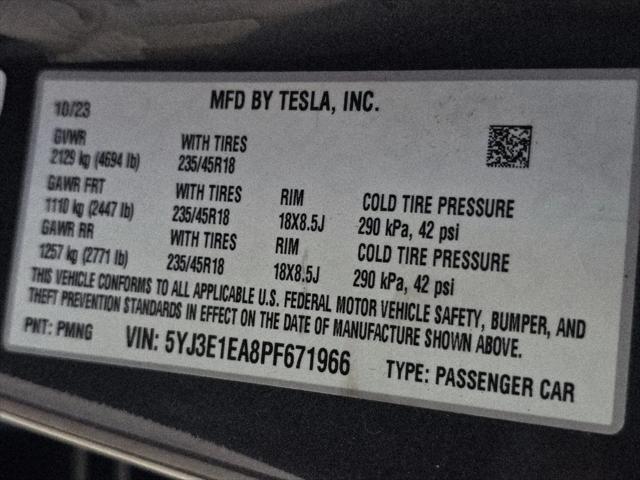 2023 Tesla Model 3 Rear-Wheel Drive