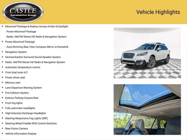 2015 Subaru Outback 3.6R Limited