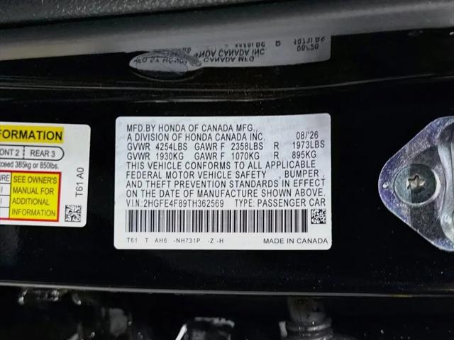 2026 Honda Civic Sport