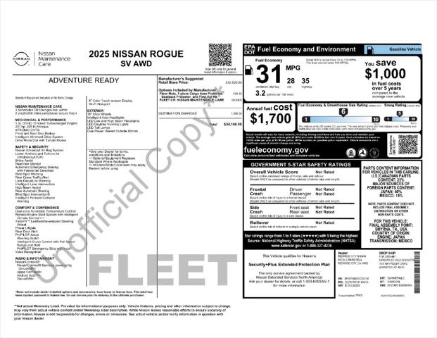 2025 Nissan Rogue SV Intelligent AWD 2025 Nissan Rogue SV Intelligent AWD