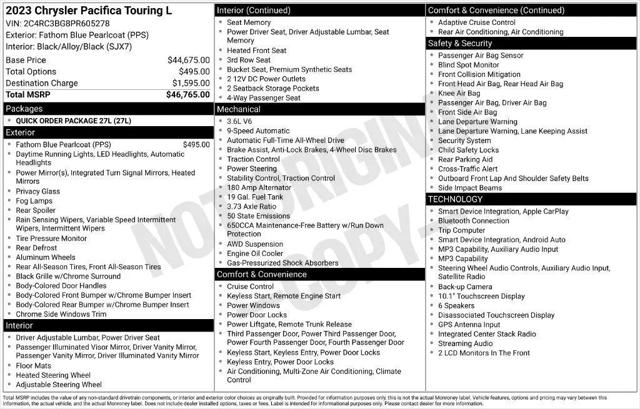 2023 Chrysler Pacifica Touring L AWD for sale in Elk River, MN