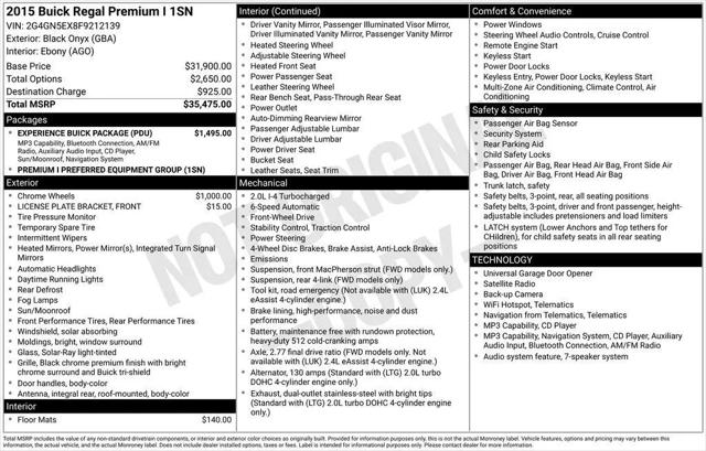 2015 Buick Regal Turbo/e-Assist Premium I for sale in Cincinnati, OH