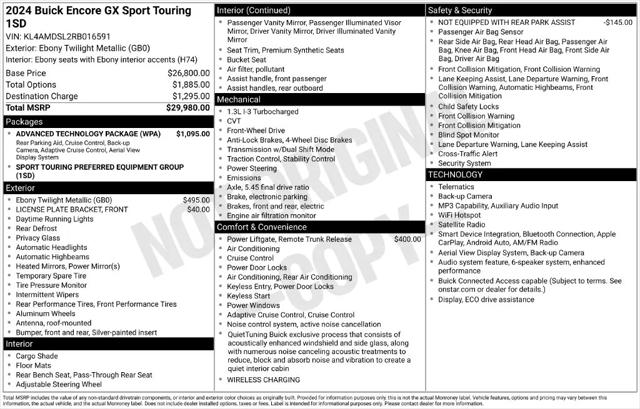 2024 Buick Encore GX Sport Touring FWD