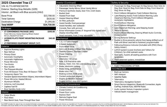 2025 Chevrolet Trax FWD LT