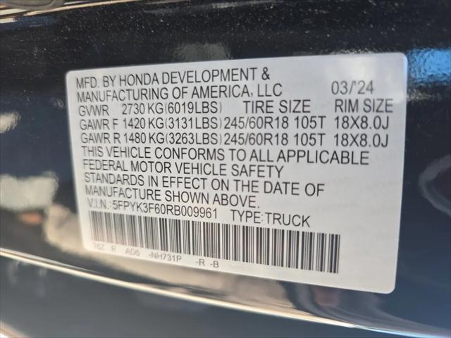 2024 Honda Ridgeline TrailSport
