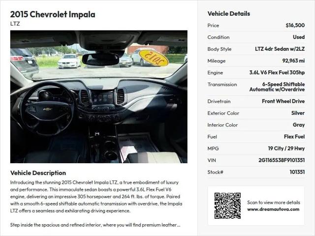 2015 Chevrolet Impala 2LZ