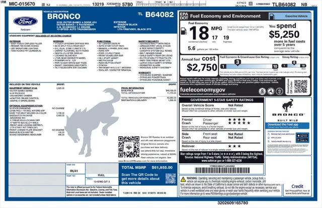 2026 Ford Bronco Outer Banks