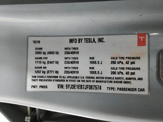 2018 Tesla Model 3 Long Range