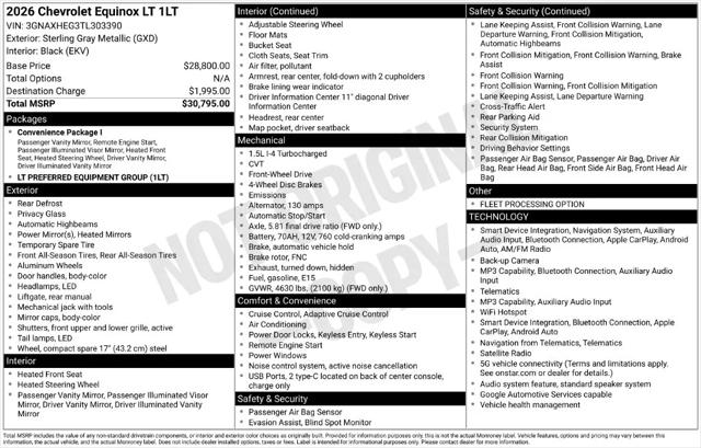 2026 Chevrolet Equinox FWD LT for sale in McKinney, TX
