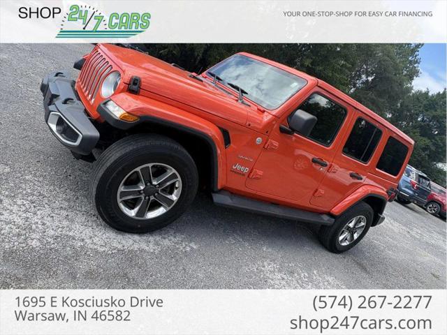 2020 Jeep Wrangler Unlimited Sahara for sale in Larwill, IN
