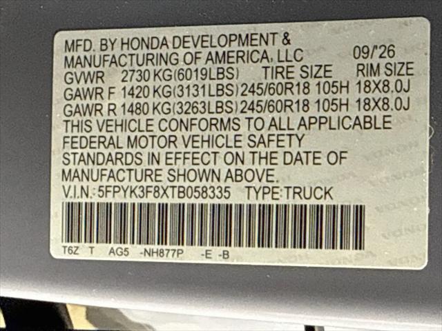 2026 Honda Ridgeline Black Edition