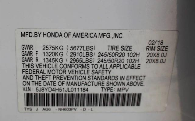 2018 Acura MDX w/Technology Package  AcuraWatch Plus Pkg