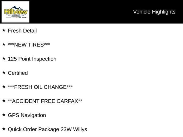 2023 Jeep Wrangler 4-Door Willys 4x4 2023 Jeep Wrangler 4-Door Willys 4x4