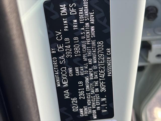 2026 Kia K4 LXS