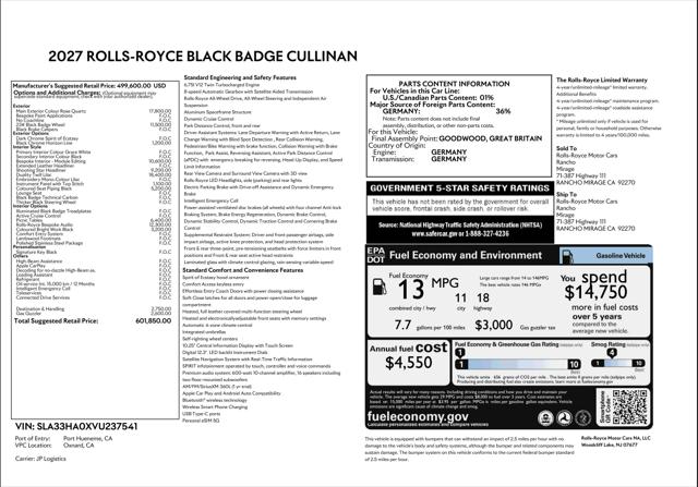 2027 Rolls-Royce Cullinan Black Badge