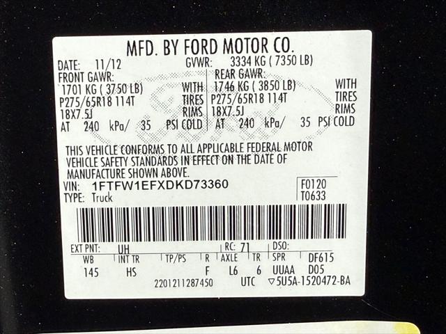 2013 Ford F-150 LARIAT