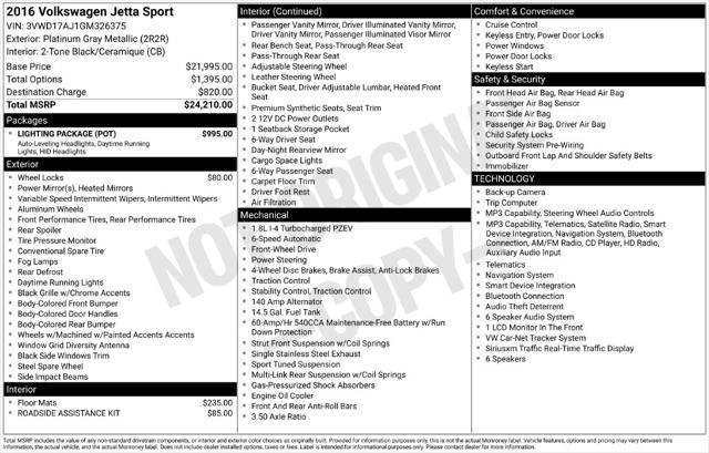 2016 Volkswagen Jetta 1.8T Sport for sale in Clinton Township, MI