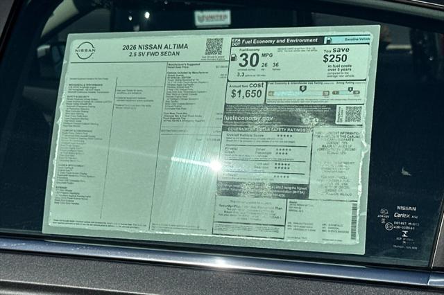 2026 Nissan Altima SV FWD