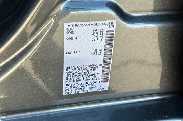 2026 Nissan Altima SV FWD