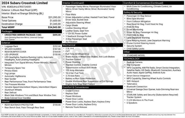 2024 Subaru Crosstrek Limited for sale in Bedford, OH