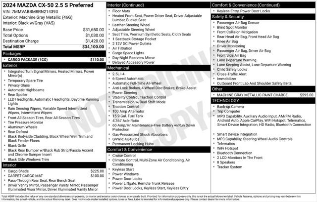 2024 Mazda CX-50 2.5 S Preferred