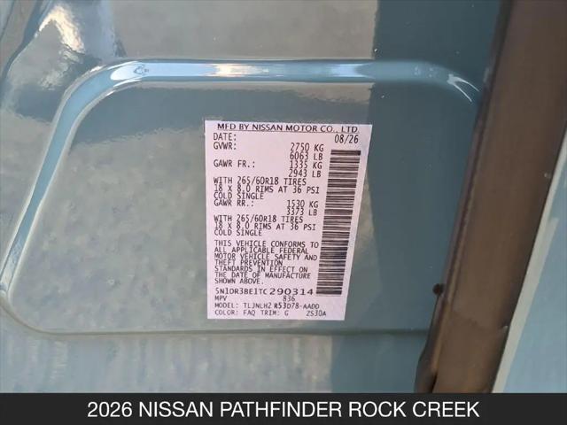 2026 Nissan Pathfinder Rock Creek