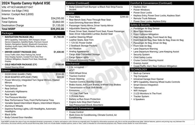 2024 Toyota Camry XSE for sale in Tracy, CA