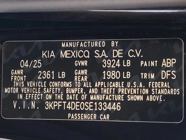2025 Kia K4 LX