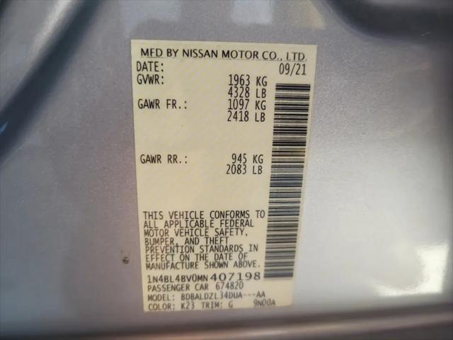 2021 Nissan Altima S FWD