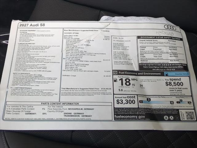 2027 Audi S8 S8