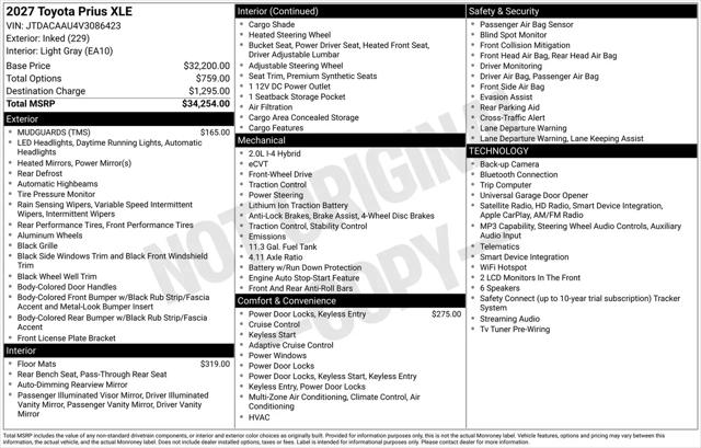 2027 Toyota Prius XLE for sale in Manvel, TX