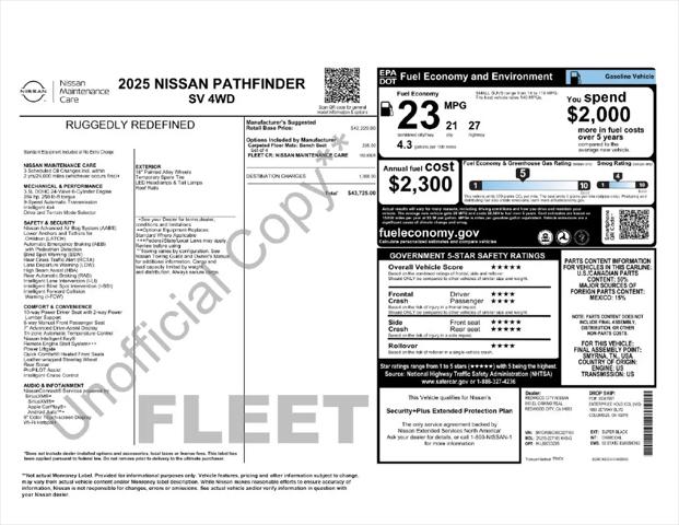 2025 Nissan Pathfinder SV 4WD for sale in Clinton Township, MI
