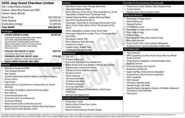 2020 Jeep Grand Cherokee Limited 4x4 for sale in Chippewa Falls, WI