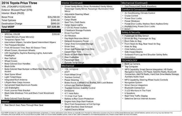 2016 Toyota Prius Three for sale in North Haven, CT