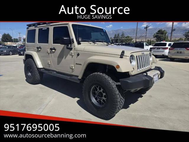 2016 Jeep Wrangler Unlimited Sahara for sale in Banning, CA