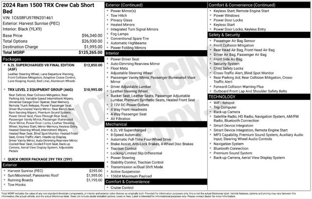 2024 Ram 1500 TRX Crew Cab 4x4 57 Box
