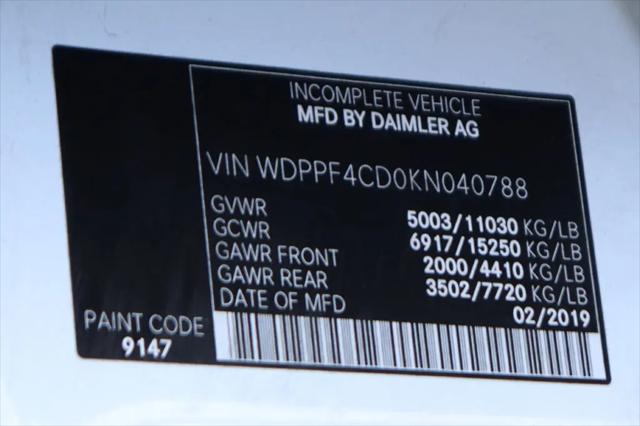 2019 Freightliner Sprinter Standard Roof V6