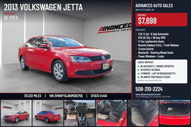 2013 Volkswagen Jetta 2.5L SE for sale in North Attleboro, MA