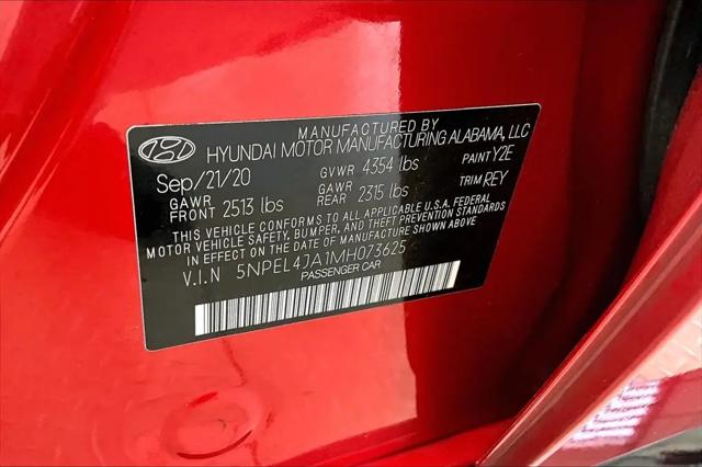 2021 Hyundai Sonata SEL