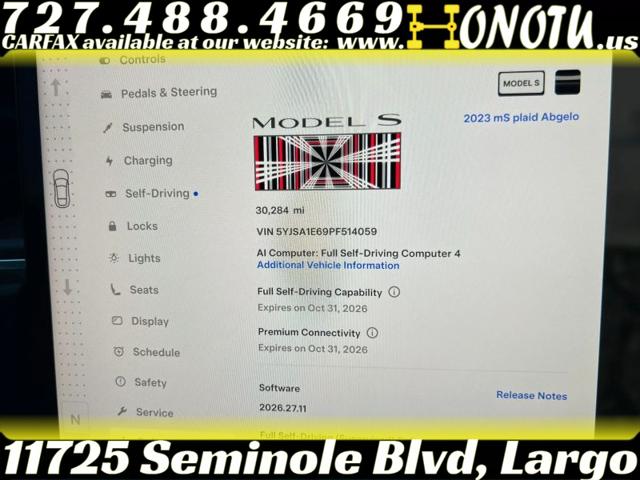 2023 Tesla Model S Plaid Tri Motor All-Wheel Drive