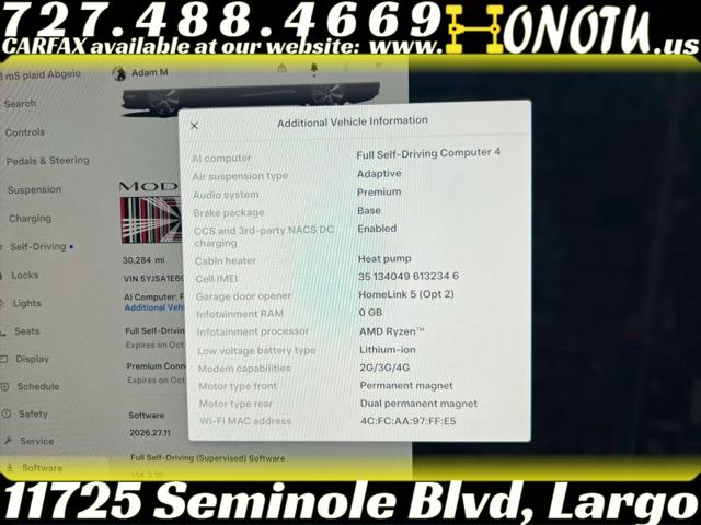 2023 Tesla Model S Plaid Tri Motor All-Wheel Drive