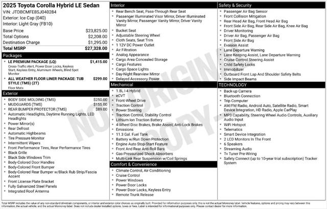 2025 Toyota Corolla Hybrid LE for sale in Fargo, ND