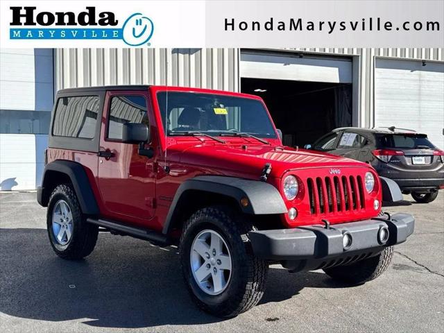 2018 Jeep Wrangler JK Sport S 4x4 for sale near Marysville, OH