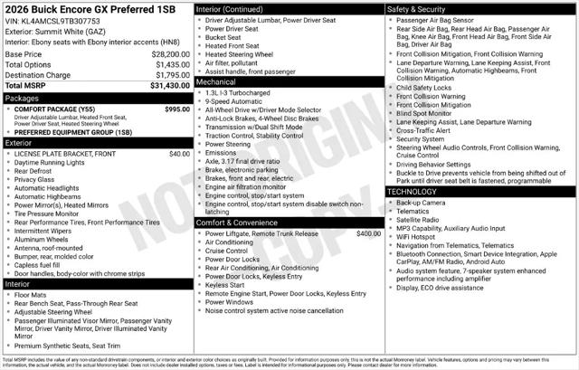 2026 Buick Encore GX Preferred AWD