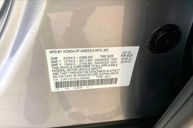 2018 Acura MDX w/Technology Package  AcuraWatch Plus Pkg