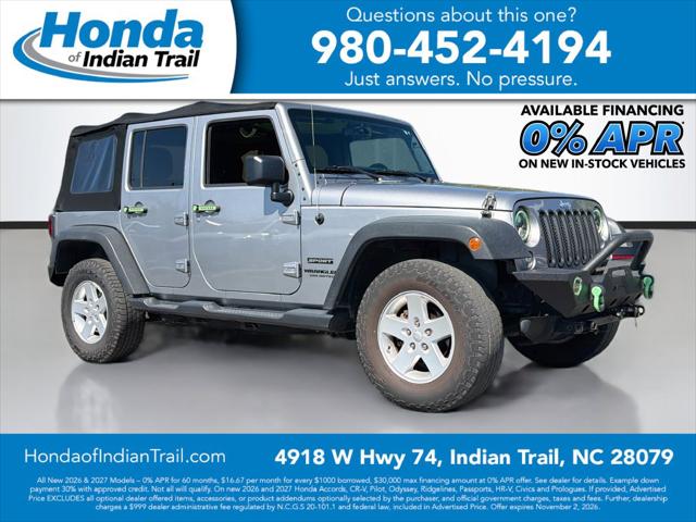 2017 Jeep Wrangler Unlimited Sport 4x4 for sale in Indian Trail, NC