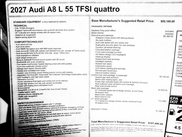 2027 Audi A8 55 TFSI quattro Tiptronic