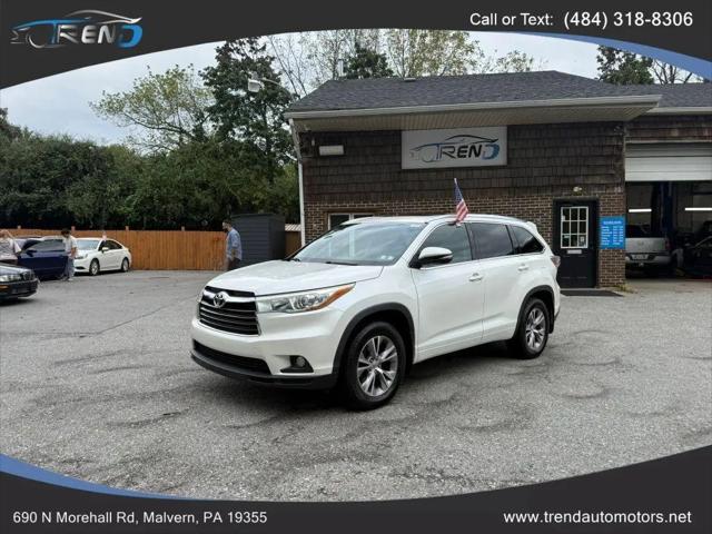 2015 Toyota Highlander XLE V6 for sale in Malvern, PA