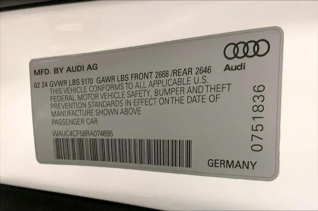 2024 Audi S5 Sportback Premium Plus TFSI quattro Tiptronic